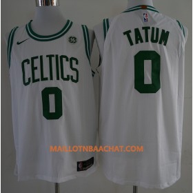 Maillot NBA Boston Celtics Jayson Tatum 0 Nike 2017-18 Blanc Swingman - Homme